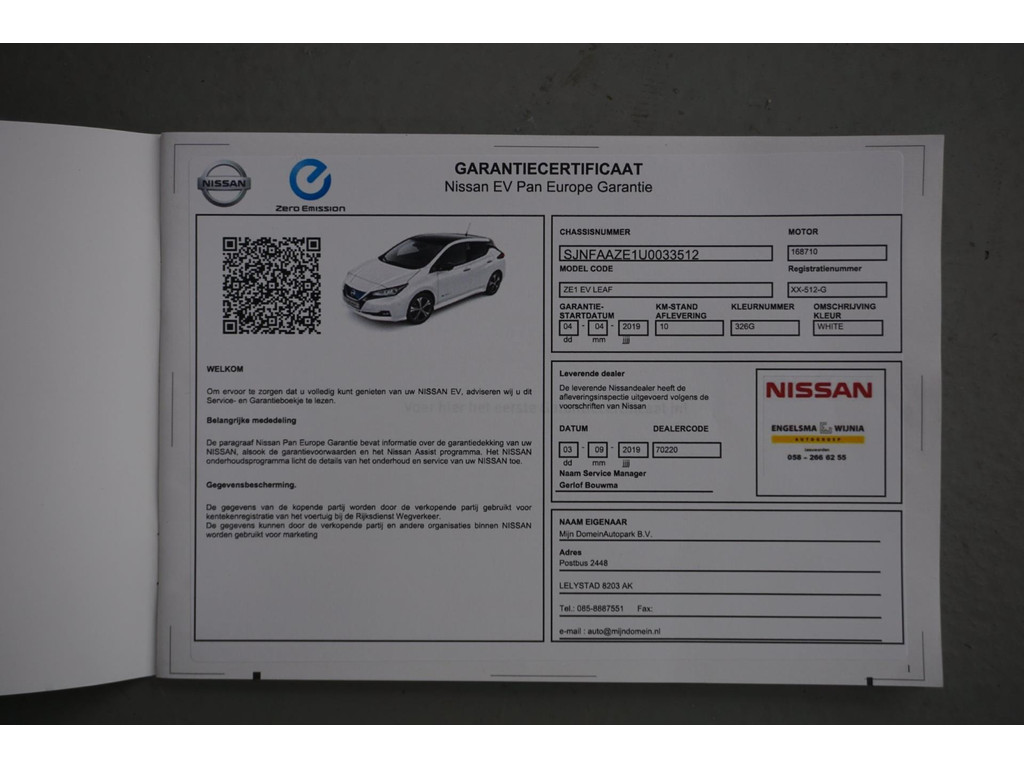 Nissan Leaf (XX512G) met abonnement