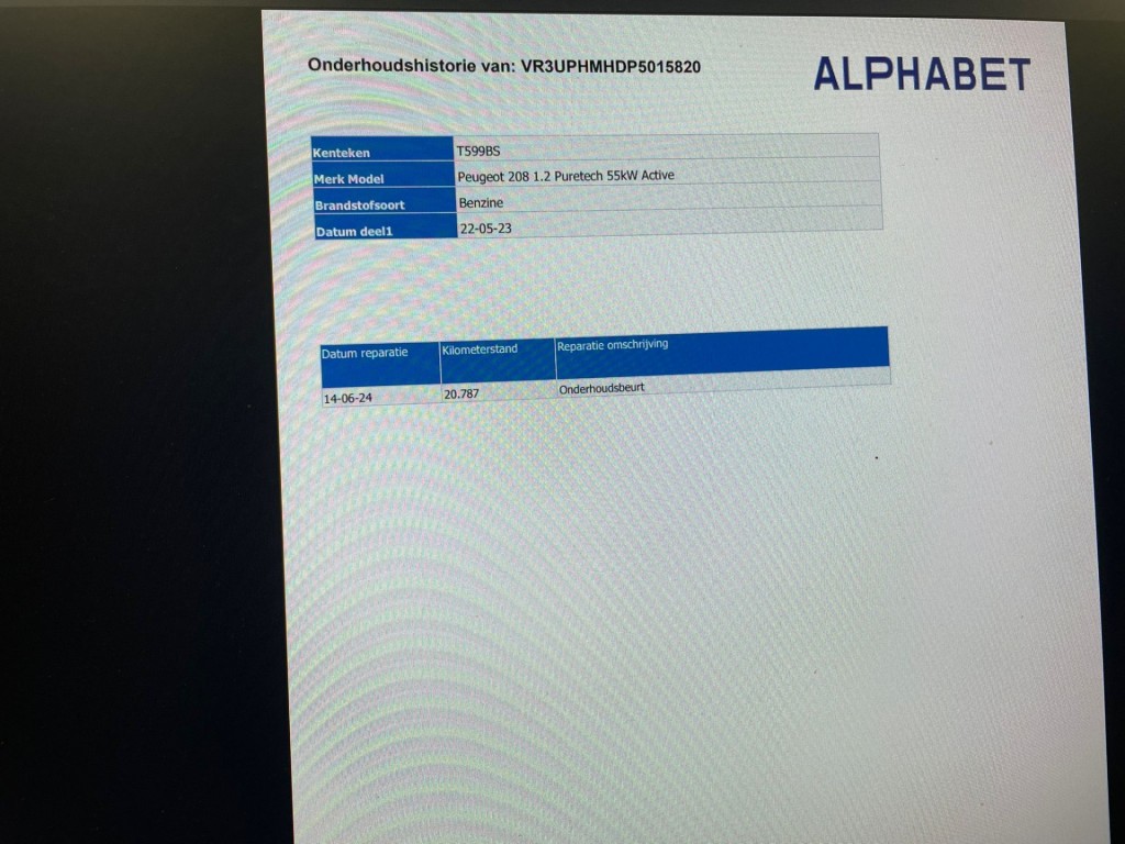 Peugeot 208 (T599BS) met abonnement