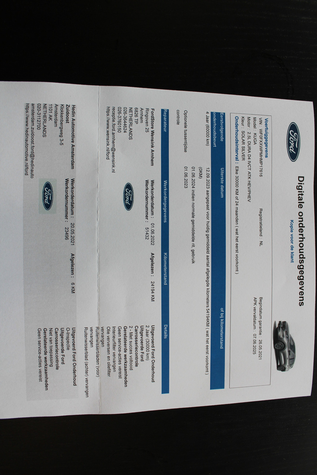 Ford Kuga (L321JB) met abonnement