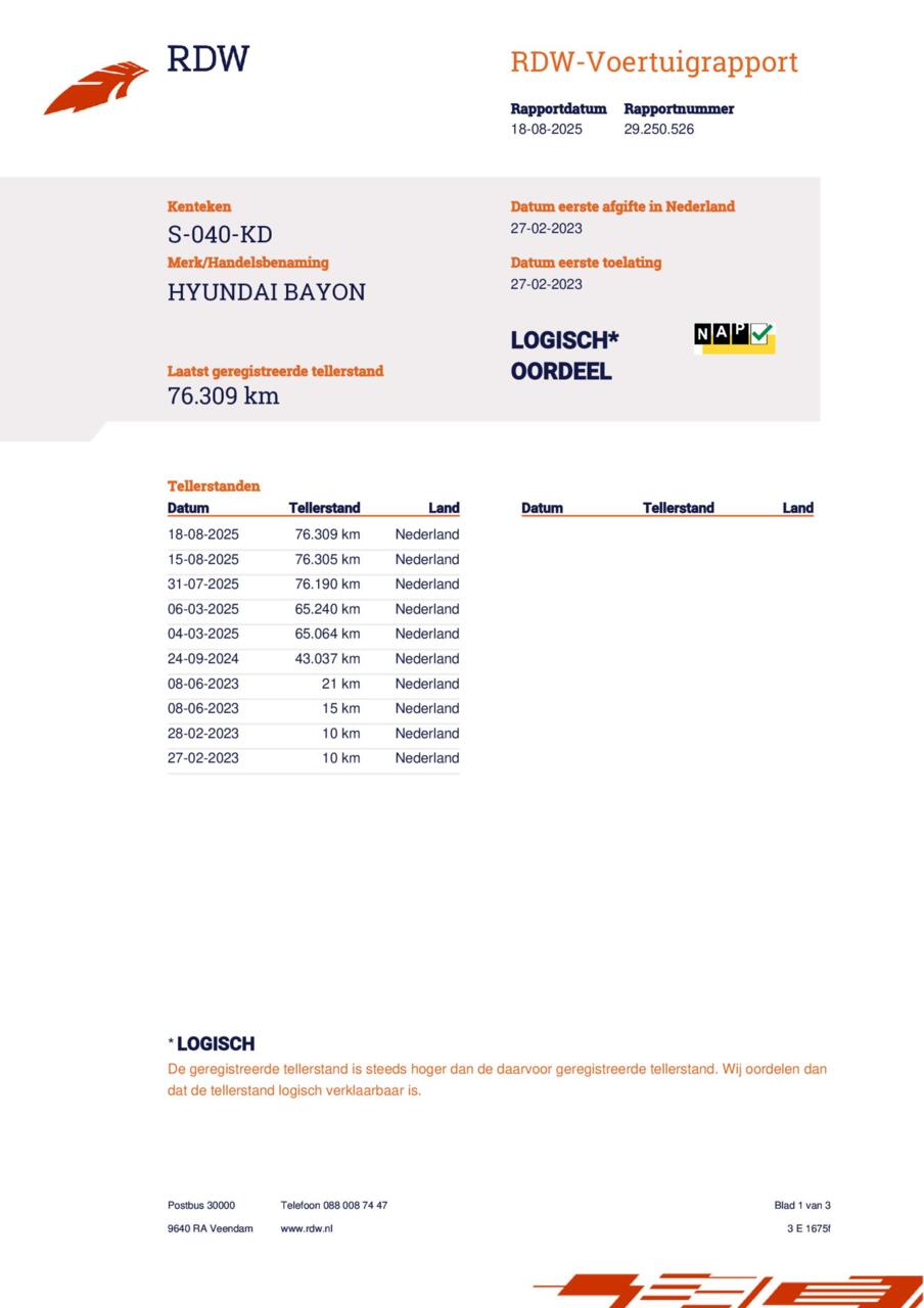 Hyundai Bayon Comfort (S040KD) met abonnement