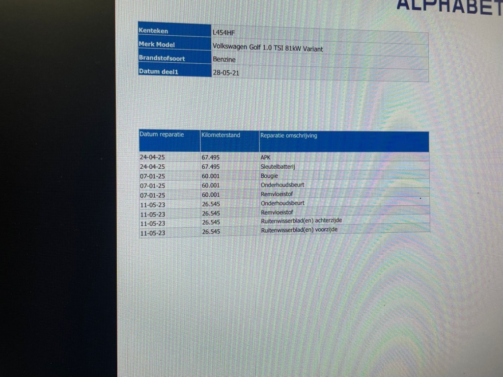 Volkswagen GOLF Variant (L454HF) met abonnement