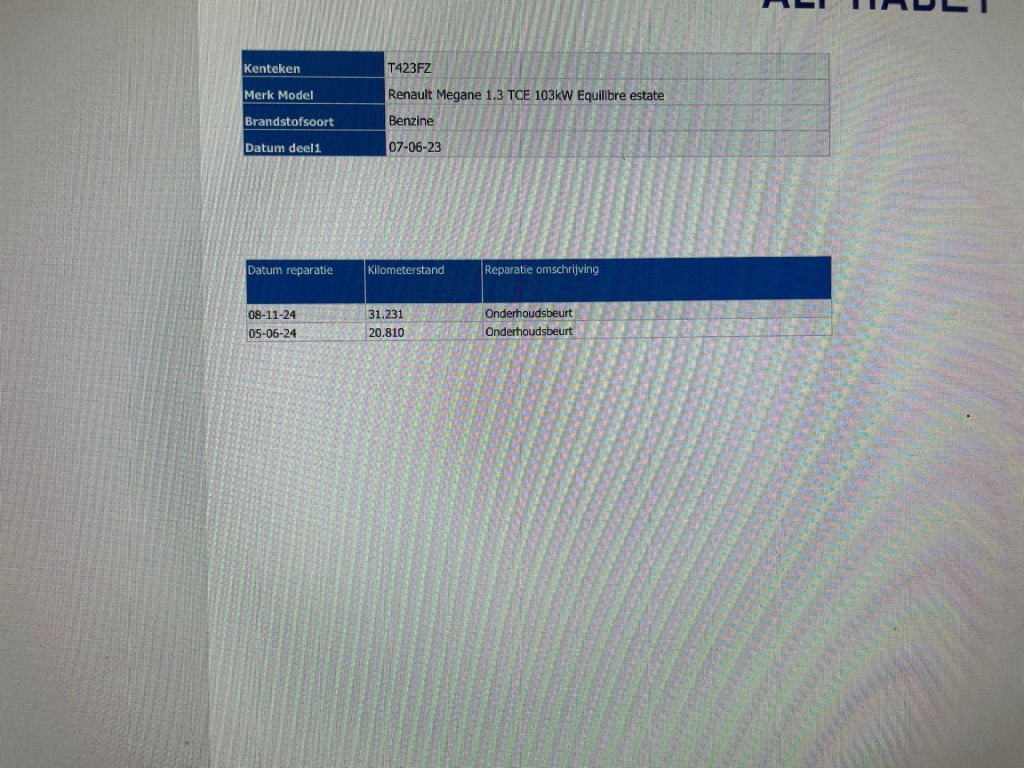 Renault MEGANE Estate (T423FZ) met abonnement