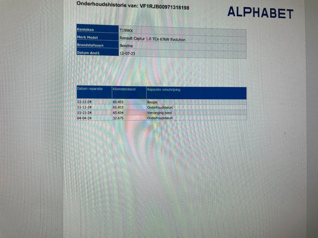 Renault Captur (T199KX) met abonnement