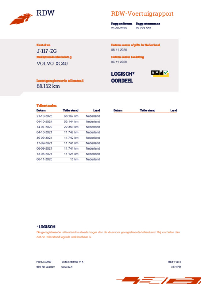 Volvo XC40 (J117ZG) met abonnement