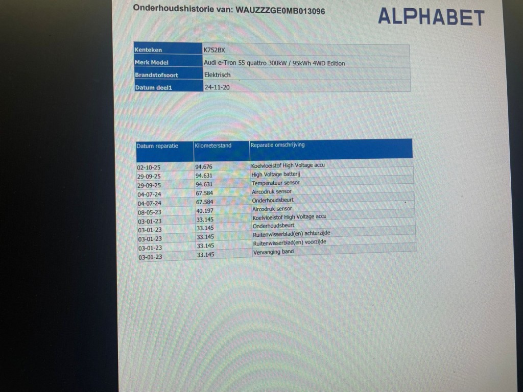 Audi e-tron (K752BX) met abonnement