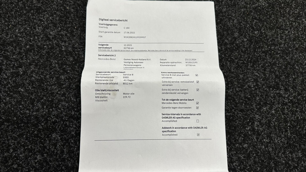 Mercedes-Benz C-Klasse (P927TS) met abonnement