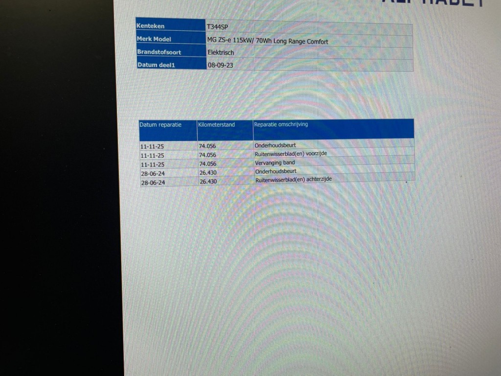 MG ZS (T344SP) met abonnement