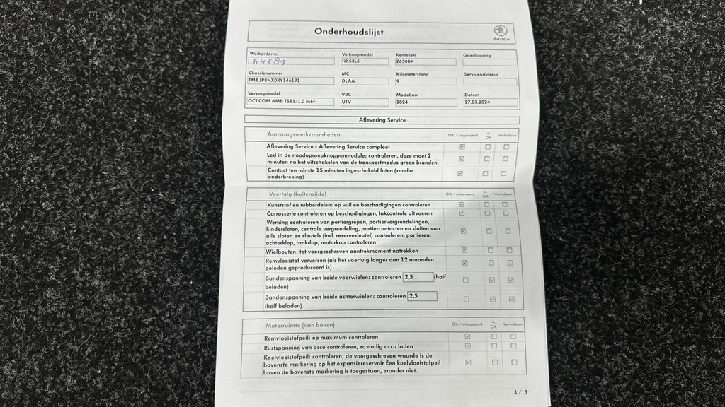 ŠKODA Octavia (Z650BX) met abonnement