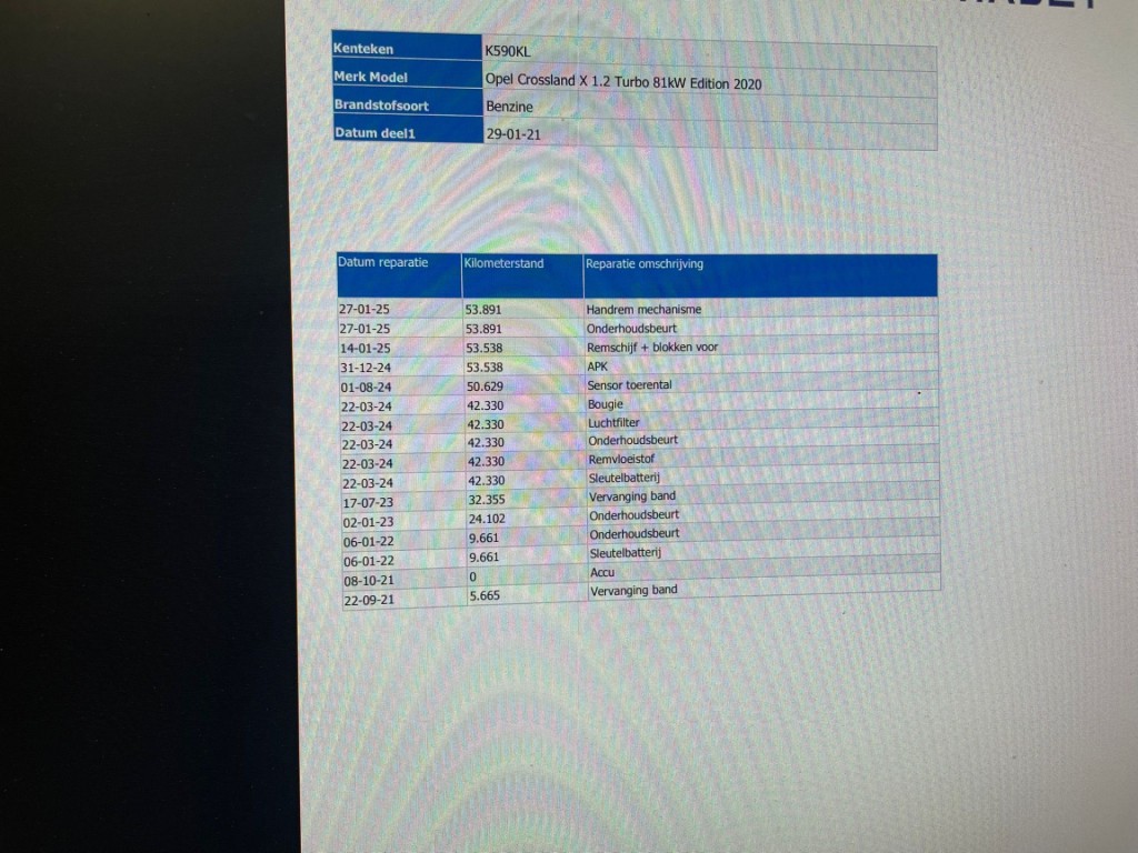 Opel Crossland X (K590KL) met abonnement