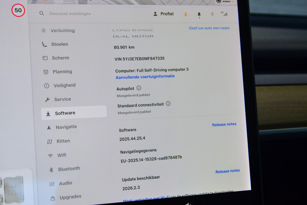 Tesla Model 3 AWD (K762FS) met abonnement