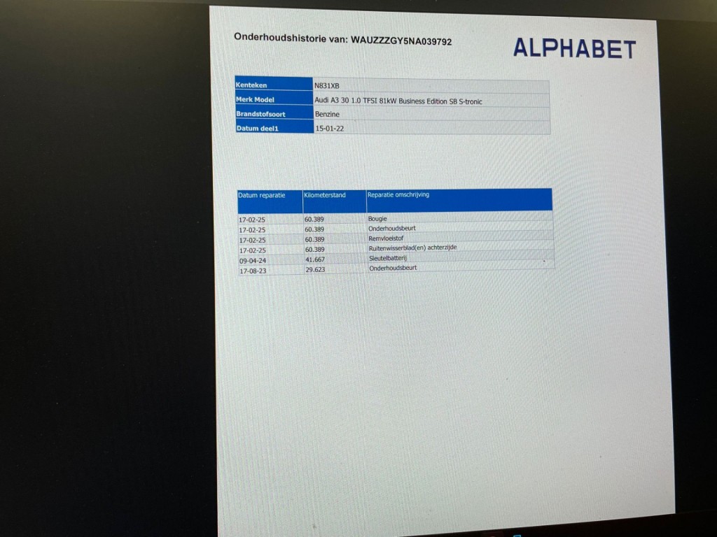 Audi A3 (N831XB) met abonnement