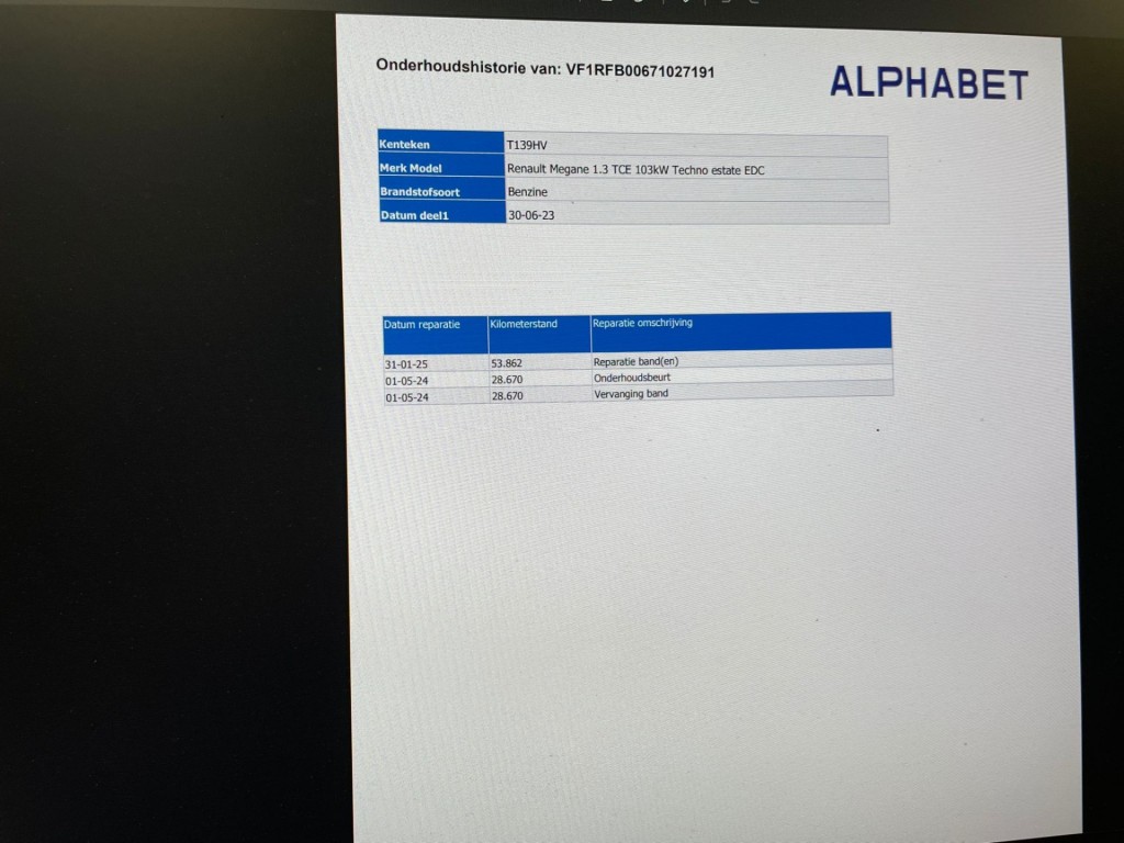 Renault MEGANE Estate (T139HV) met abonnement