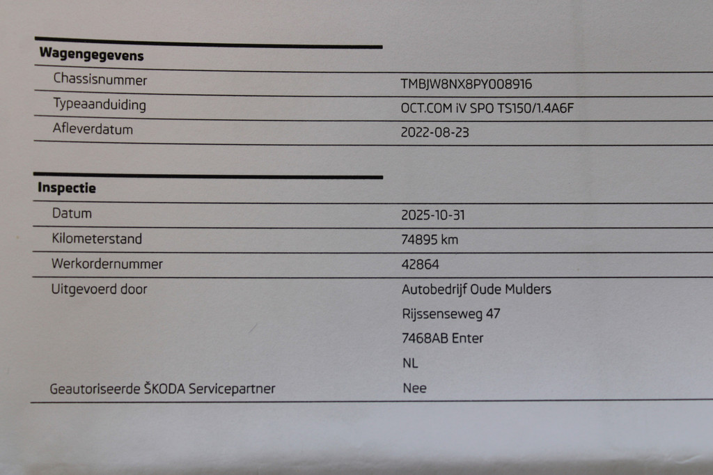 ŠKODA Octavia (JKP88R) met abonnement