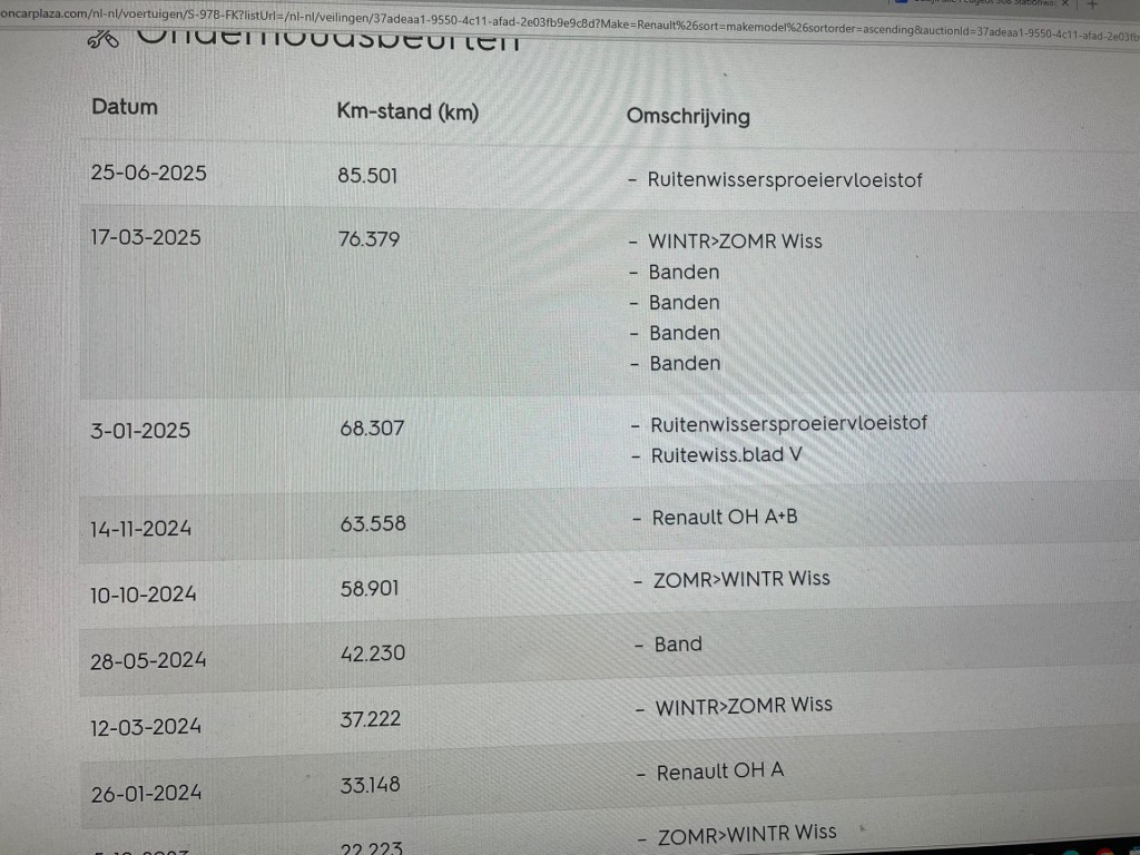 Renault Mégane (S978FK) met abonnement
