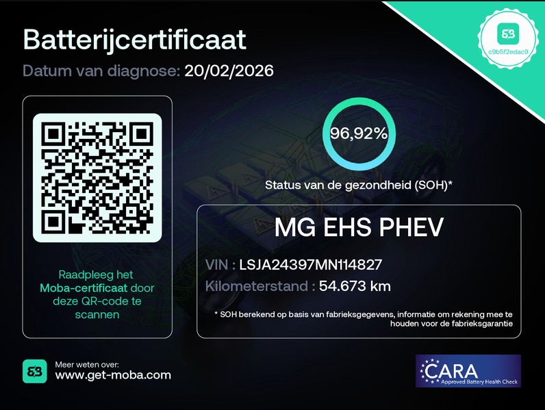 MG EHS (KBX35F) met abonnement