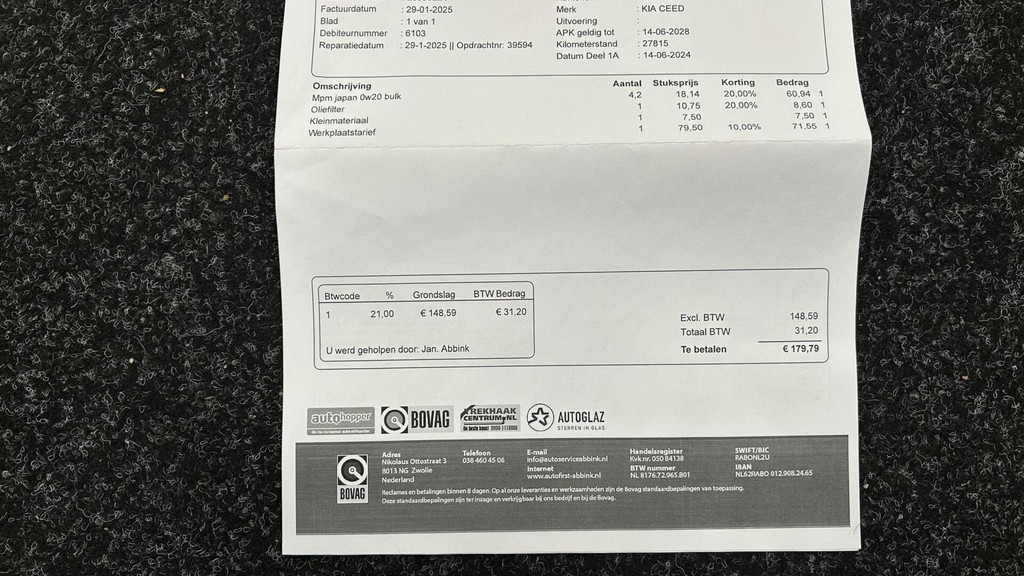 Kia Ceed Sportswagon (GBK75J) met abonnement