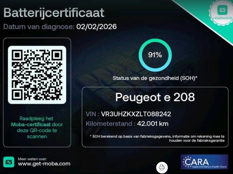 Peugeot e-208 (J360NN) met abonnement