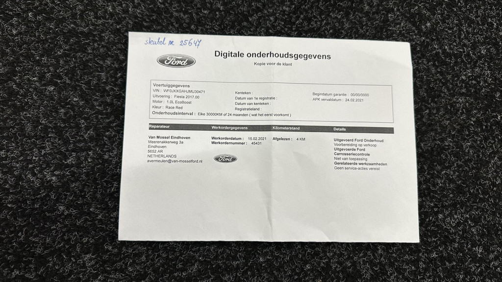Ford Fiesta (K902SV) met abonnement