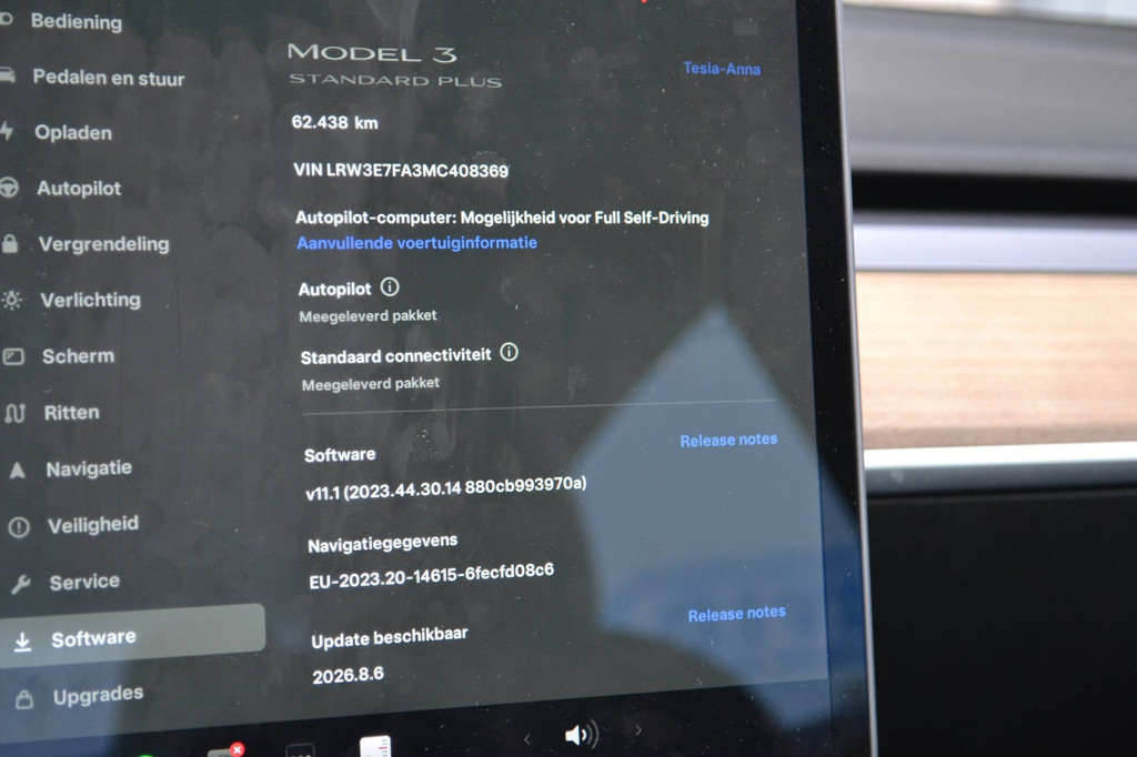 Tesla Model 3 (N809RN) met abonnement