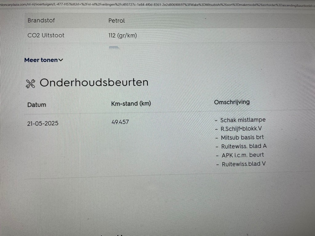 Mitsubishi Space Star (L477HS) met abonnement