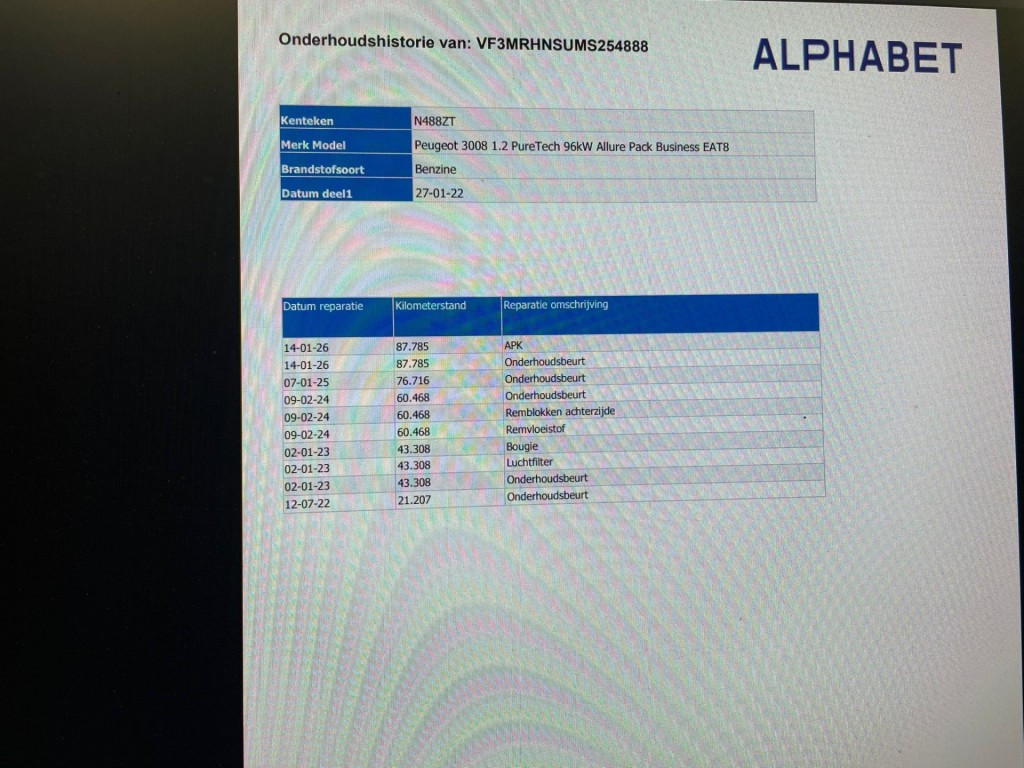 Peugeot 3008 (N488ZT) met abonnement