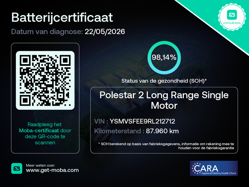Polestar 2 (T377SH) met abonnement