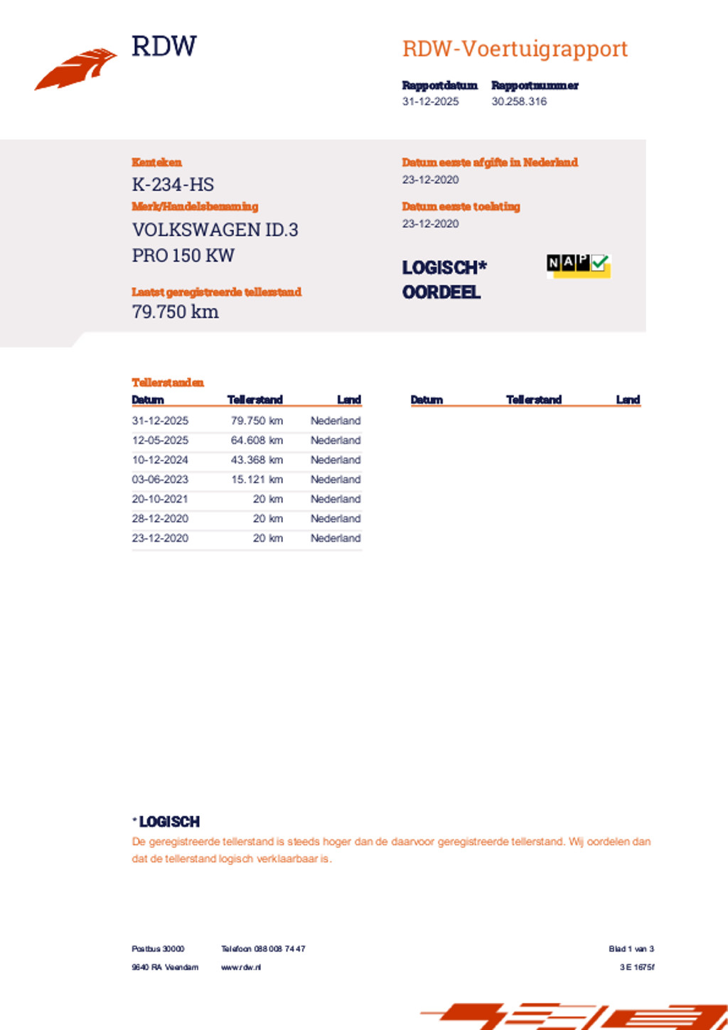 Volkswagen ID.3 (K234HS) met abonnement