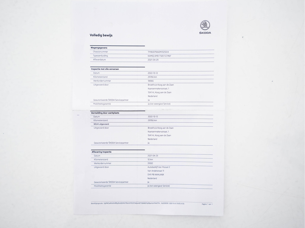 ŠKODA Kamiq (L973DR) met abonnement