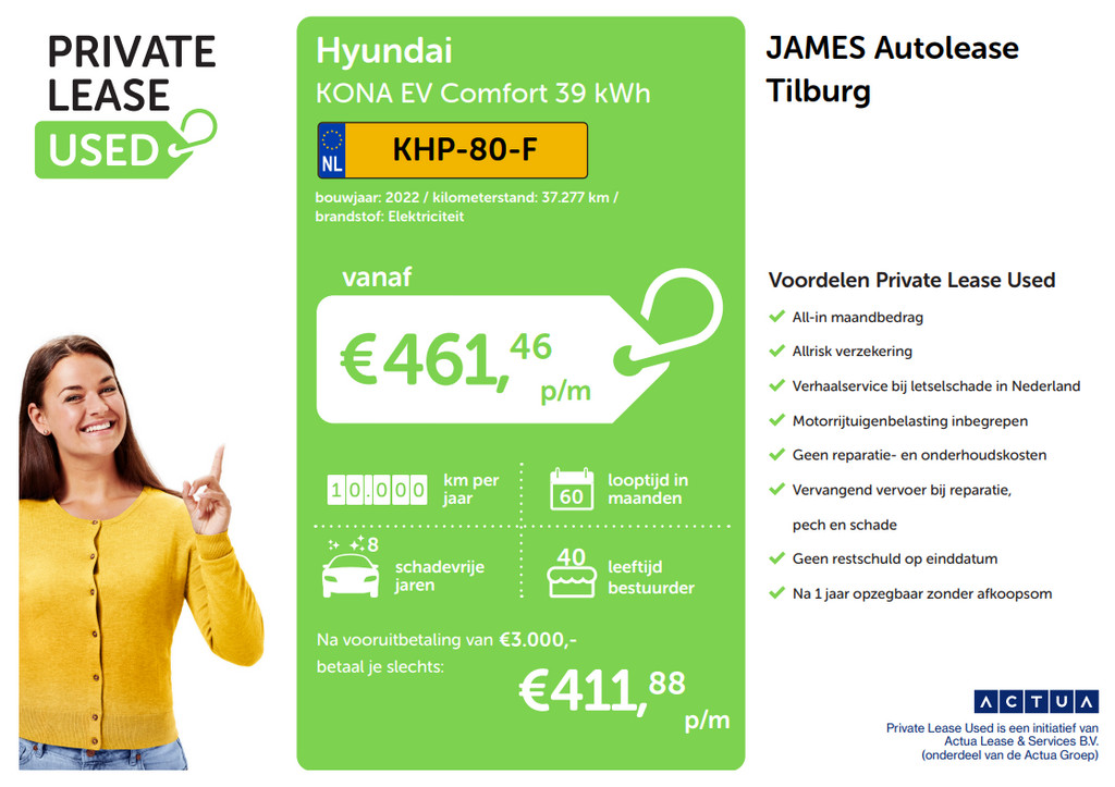 Hyundai Kona (KHP80F) met abonnement