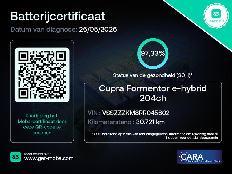 CUPRA Formentor (KJD28B) met abonnement