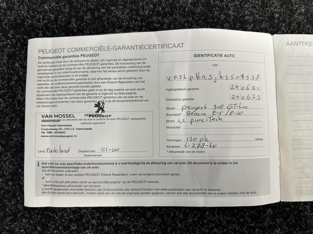 Peugeot 308 (L278LV) met abonnement