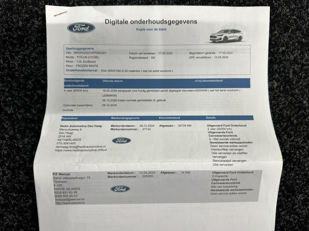 Ford FOCUS Wagon (X743SB) met abonnement