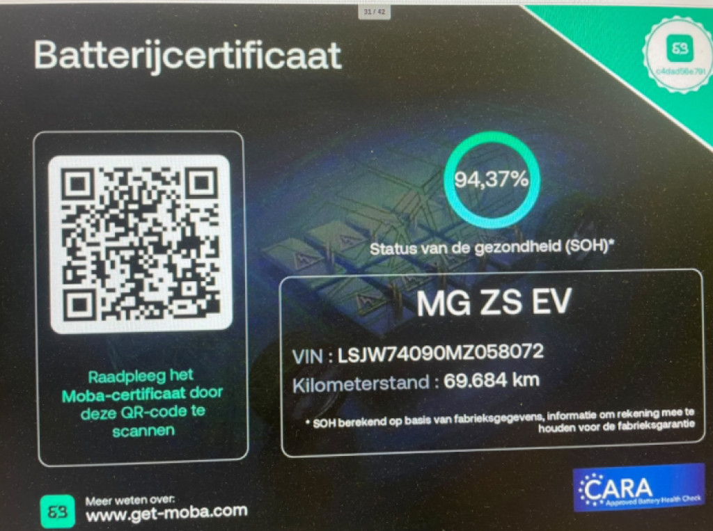 MG ZS (X018HB) met abonnement
