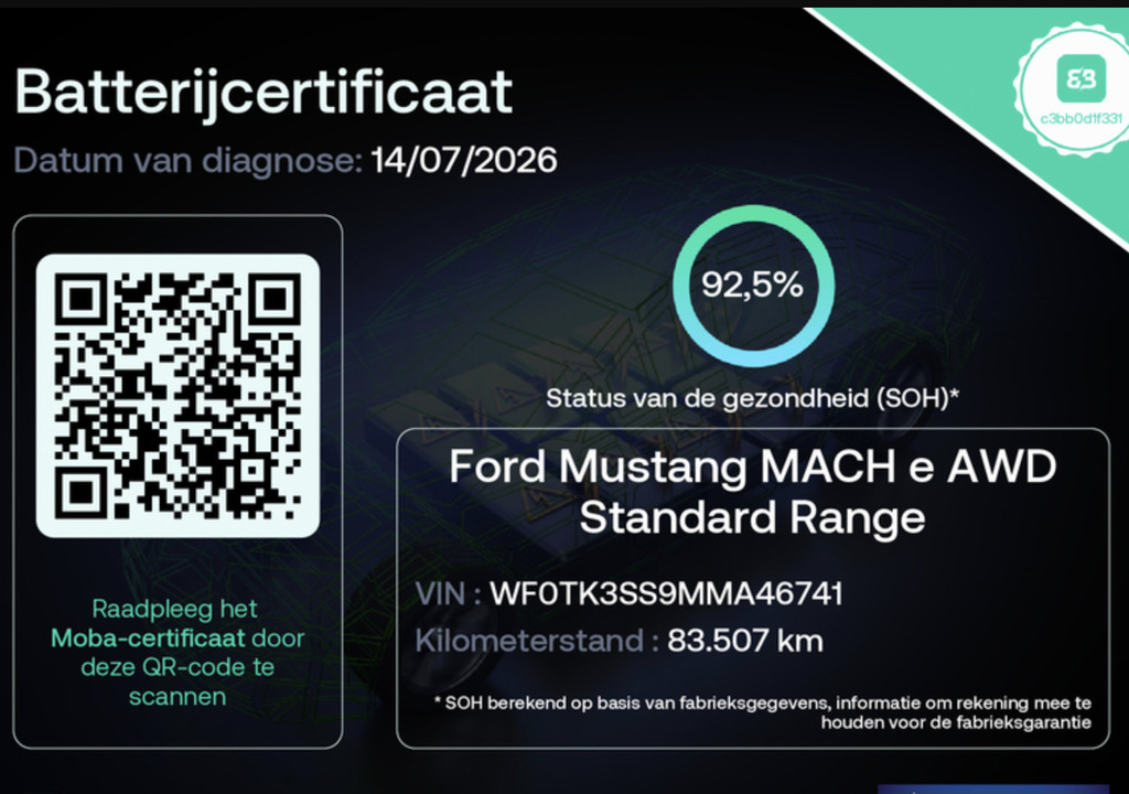 Ford Mustang Mach-E (N388TV) met abonnement