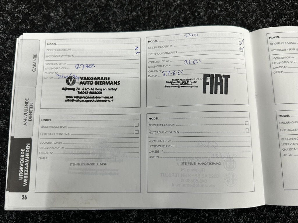 Fiat 500 (J597BX) met abonnement