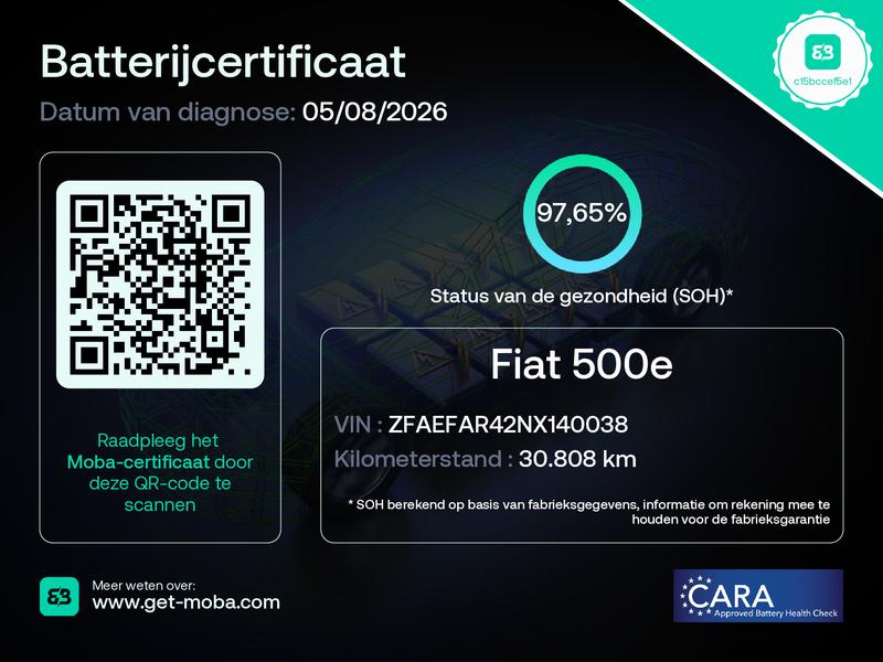 Fiat 500 (S461ZD) met abonnement