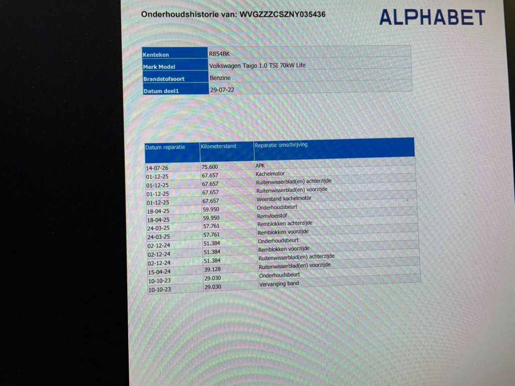Volkswagen Taigo (R854BK) met abonnement
