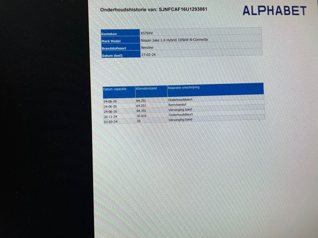 Nissan Juke (X579XV) met abonnement