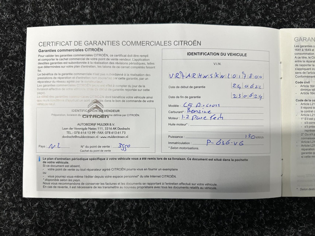 Citroën C5 Aircross (P636VG) met abonnement
