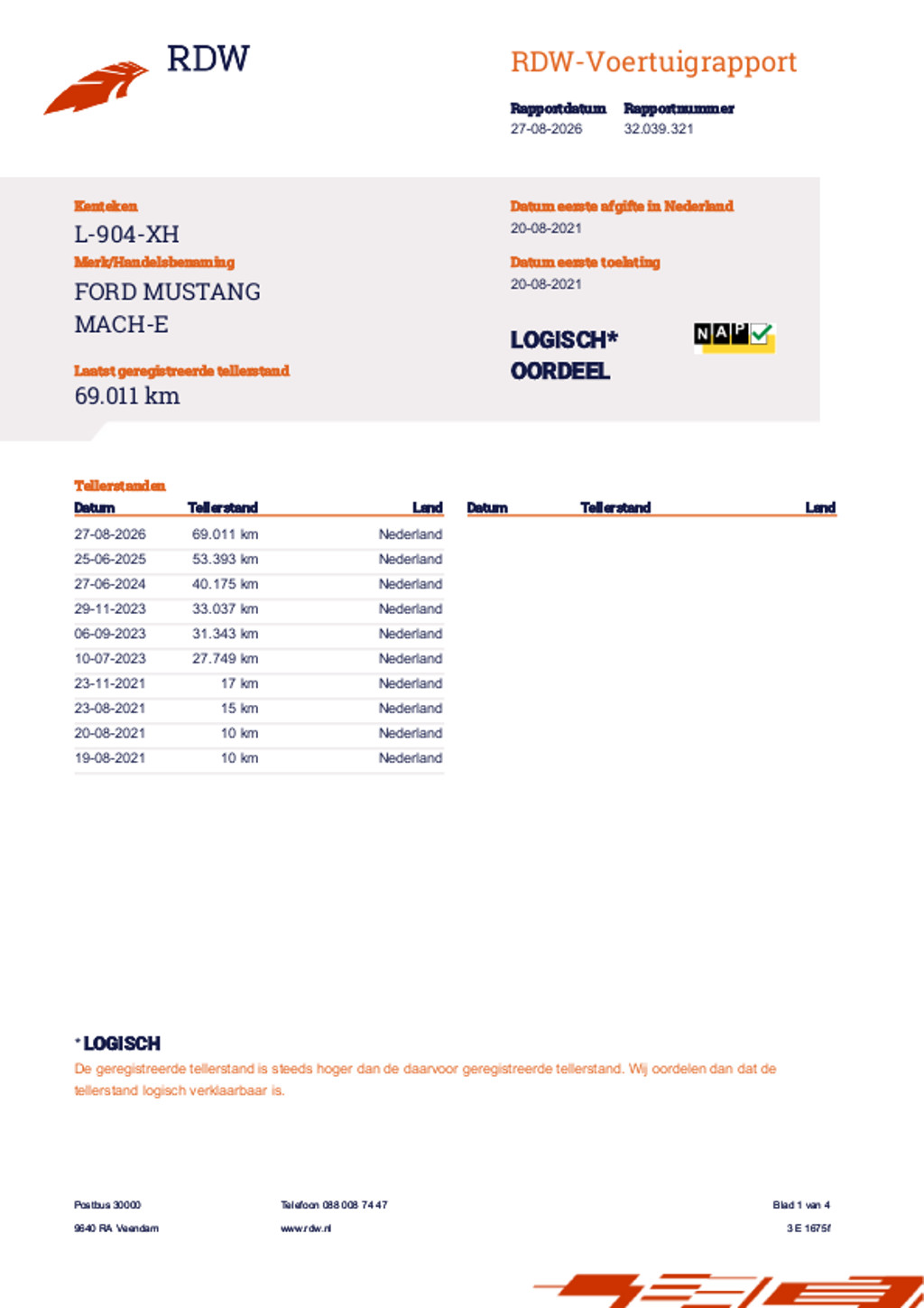 Ford Mustang Mach-E (L904XH) met abonnement