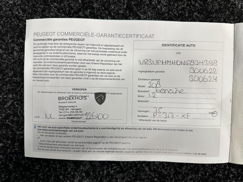 Peugeot 208 (P317XF) met abonnement