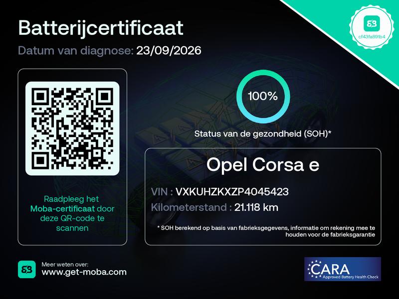 Opel CORSA-E (S476SX) met abonnement