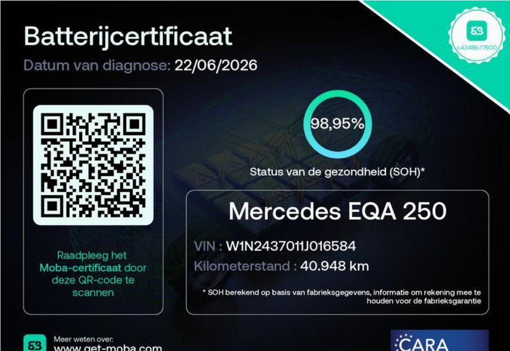 Mercedes-Benz EQA (N922TR) met abonnement