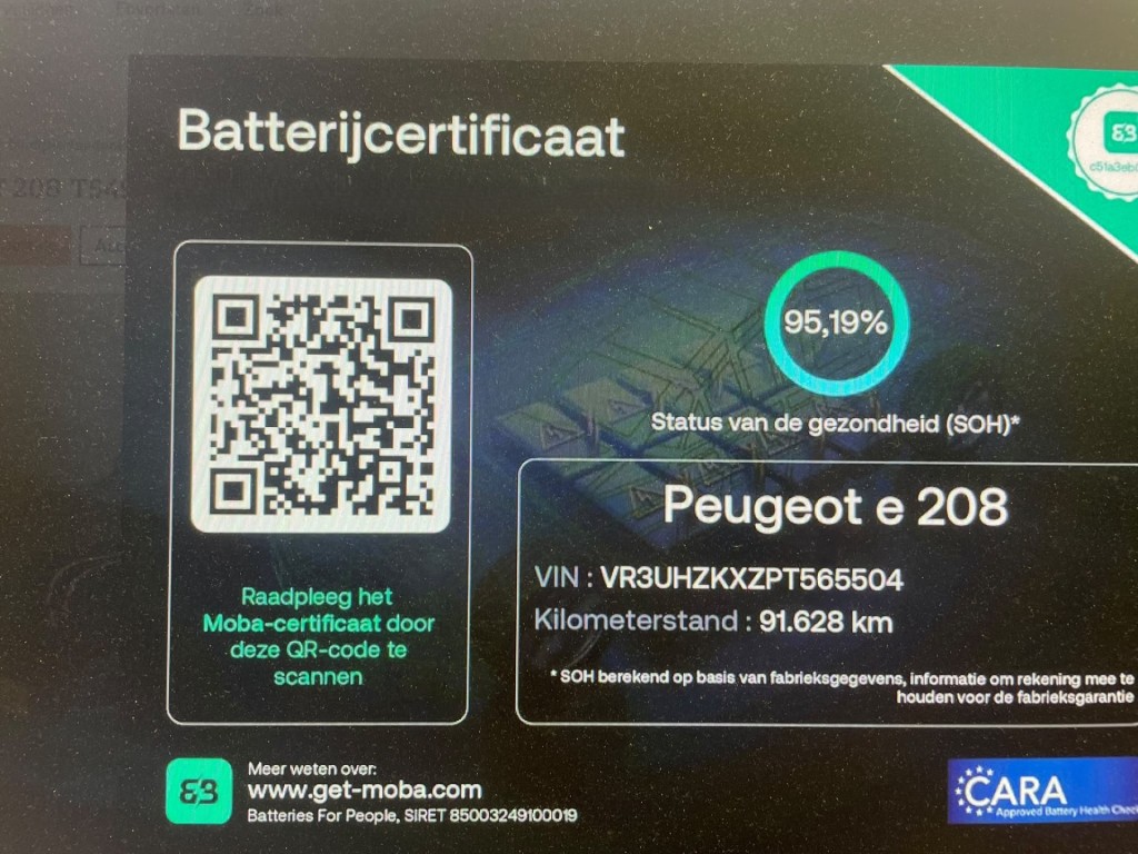 Peugeot e-208 (T549GR) met abonnement