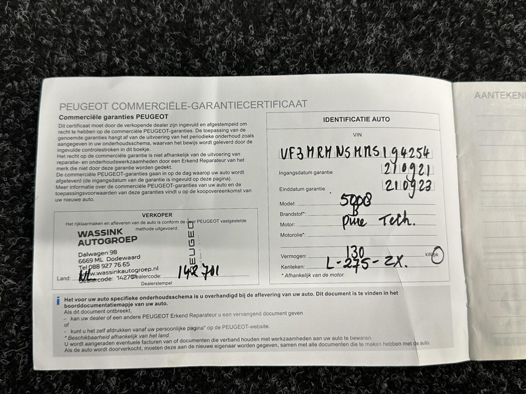 Peugeot 5008 (L275ZX) met abonnement