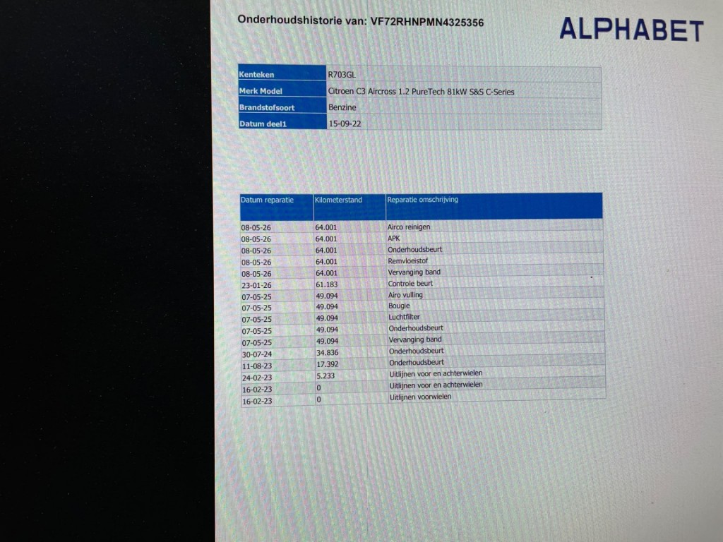 Citroën C3 Aircross (R703GL) met abonnement