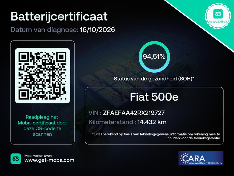 Fiat 500 (KZT56D) met abonnement
