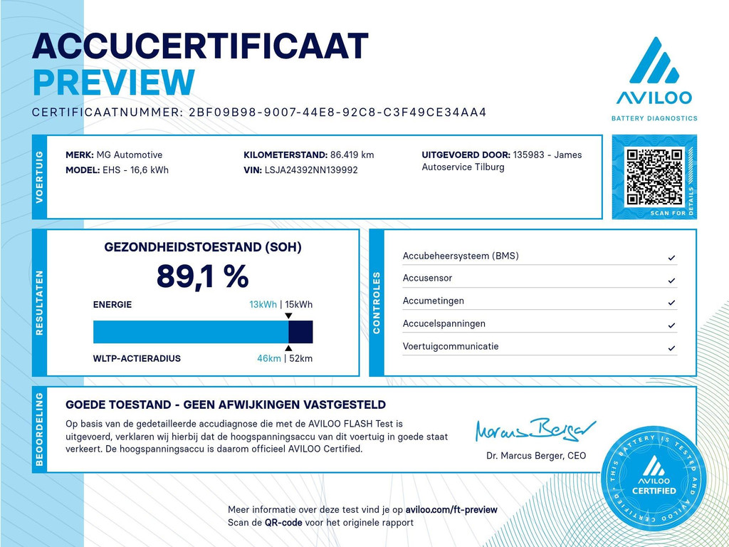 MG EHS (NDB92T) met abonnement